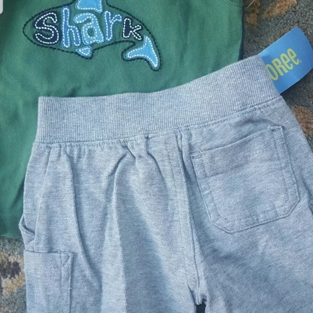 Boys 3-6 Shark Reef outfit shorts & Tank NWT
